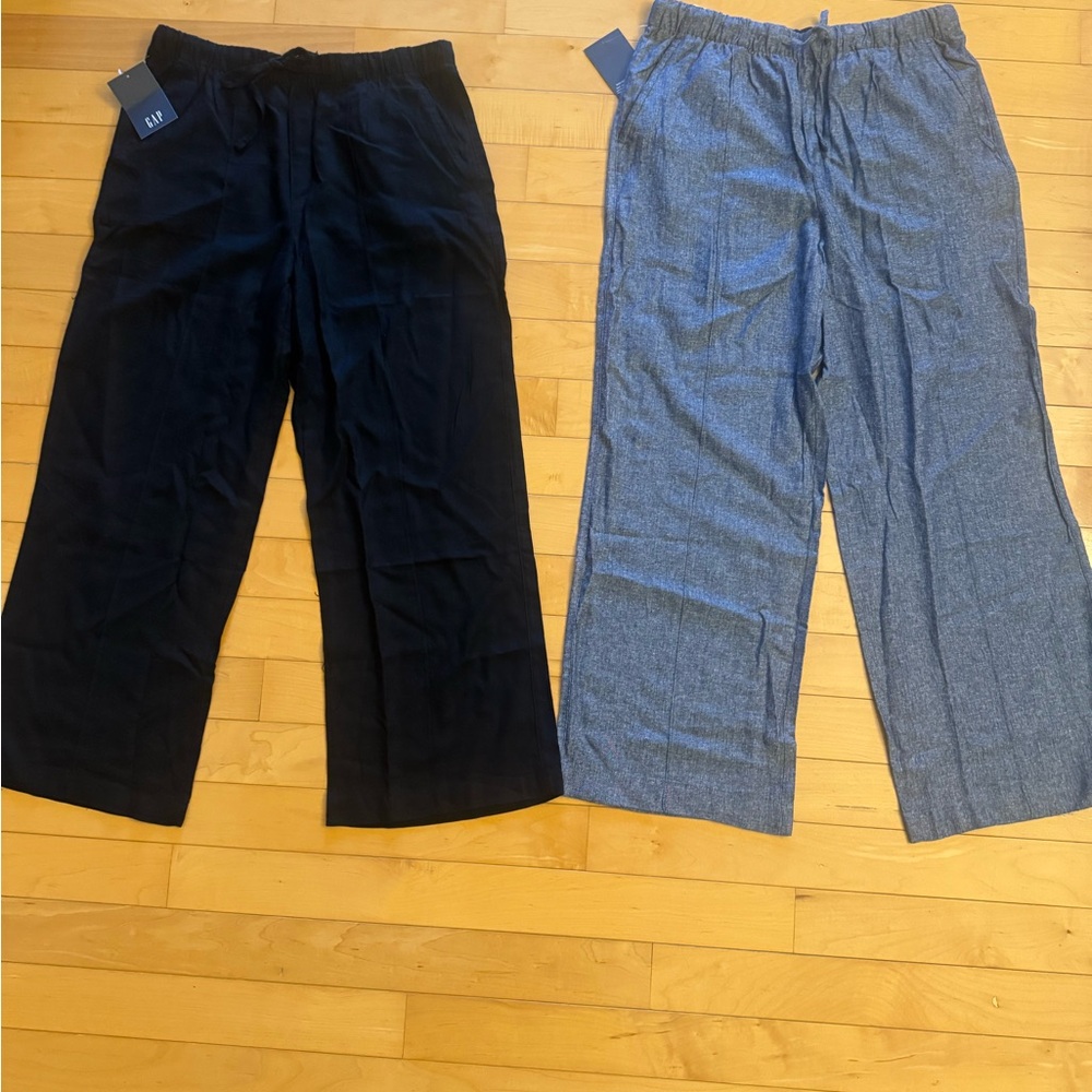 Gap Women's Linen Blend Pull-On Pants